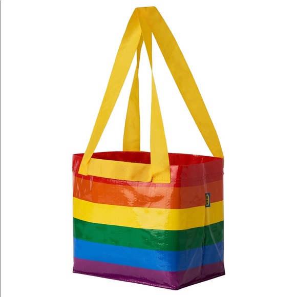 (2) IKEA STORSTOMMA LGBTQ Pride Reusable Tote Bag